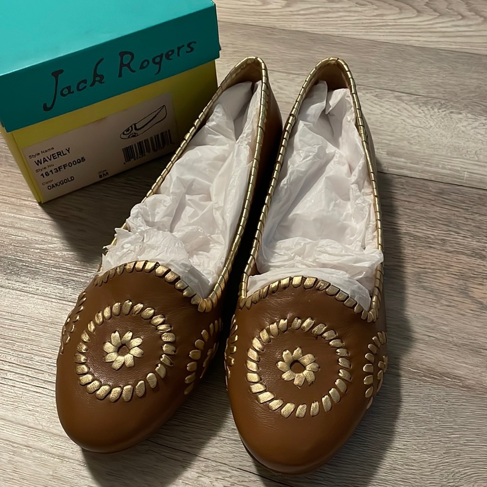 JACK ROGERS style WAVERLY oak/gold 8M